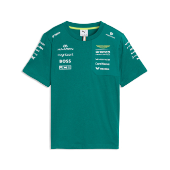 Aston Martin dječja majica green official Teamline Replica F1 Team 2026