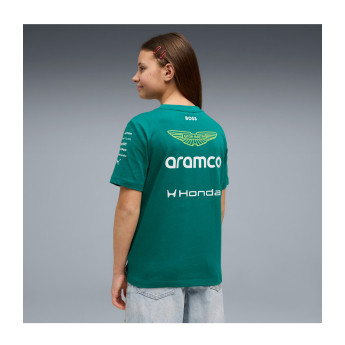 Aston Martin dječja majica green official Teamline Replica F1 Team 2026