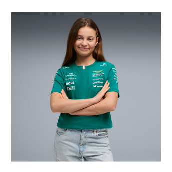 Aston Martin dječja majica green official Teamline Replica F1 Team 2026