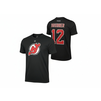 New Jersey Devils muška majica Damien Brunner #12 black