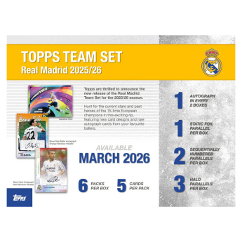Real Madrid set karata Team 2025/26