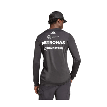 Mercedes AMG Petronas muška majica dugih rukava black official Teamline Replica F1 Team 2025