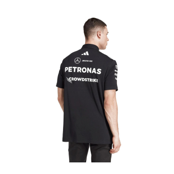 Mercedes AMG Petronas muška polo majica black official Teamline Replica F1 Team 2025