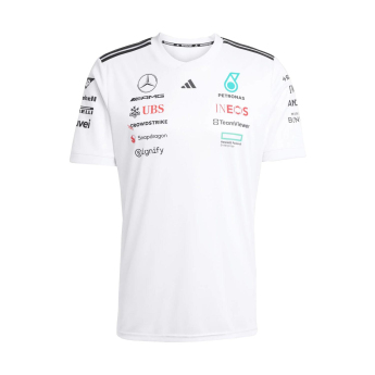 Mercedes AMG Petronas muška majica white official Teamline Replica F1 Team 2025
