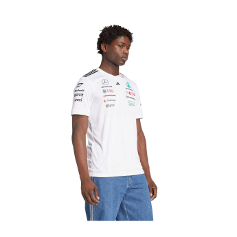 Mercedes AMG Petronas muška majica white official Teamline Replica F1 Team 2025