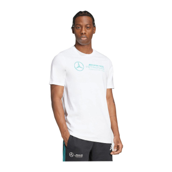 Mercedes AMG Petronas muška majica Logo white F1 Team 2025