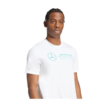 Mercedes AMG Petronas muška majica Logo white F1 Team 2025