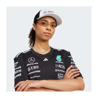 Mercedes AMG Petronas kapa za bejzbol Logo Trucker white F1 Team 2025