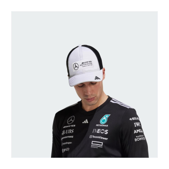 Mercedes AMG Petronas kapa za bejzbol Logo Trucker white F1 Team 2025