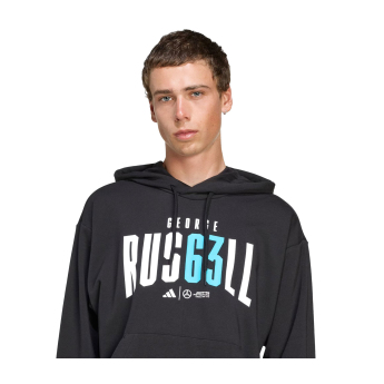 Mercedes AMG Petronas muška majica s kapuljačom George Russell black F1 Team 2025