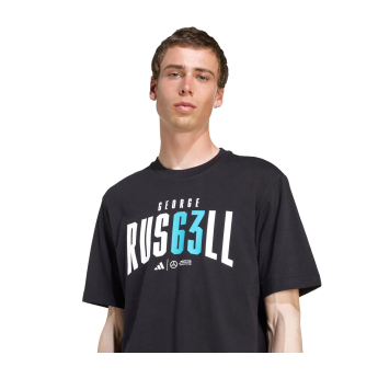 Mercedes AMG Petronas muška majica George Russell black F1 Team 2025