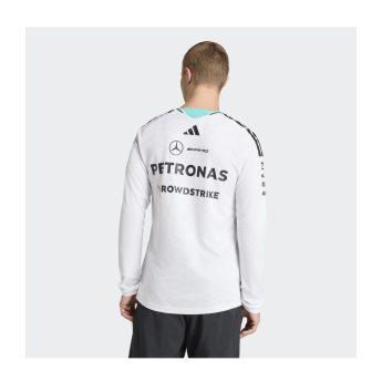 Mercedes AMG Petronas muška majica dugih rukava white official Teamline Replica F1 Team 2026
