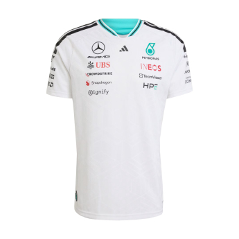 Mercedes AMG Petronas muška majica white official Teamline Replica F1 Team 2026