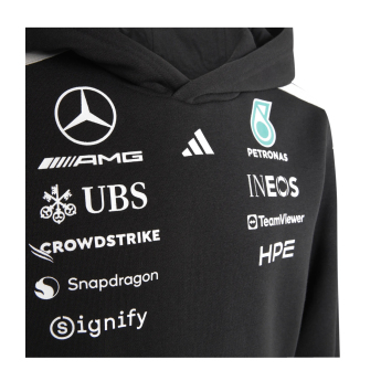 Mercedes AMG Petronas dječja majica s kapuljačom black official Teamline Replica F1 Team 2026