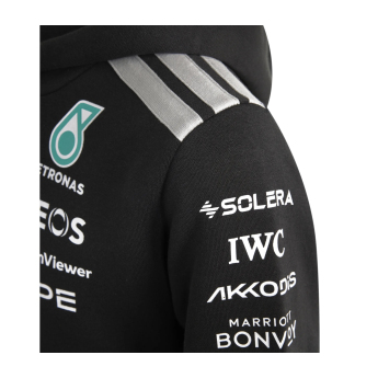 Mercedes AMG Petronas dječja majica s kapuljačom black official Teamline Replica F1 Team 2026