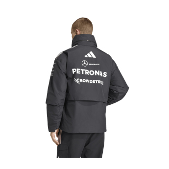 Mercedes AMG Petronas muška jakna s kapuljačom Rain black F1 Team 2026