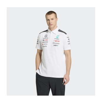 Mercedes AMG Petronas muška polo majica white official Teamline Replica F1 Team 2026