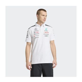 Mercedes AMG Petronas muška polo majica white official Teamline Replica F1 Team 2026