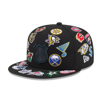 NHL proizvodi šilterica ravnog oboda Logo NHL NEW ERA 5950