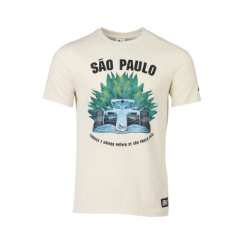 Formule 1 muška majica Brazil GP beige 2025