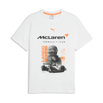 Mclaren Honda muška majica Lando Norris white F1 Team 2026