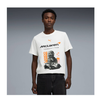 Mclaren Honda muška majica Lando Norris white F1 Team 2026