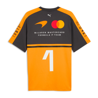 Mclaren Honda muška majica Lando Norris #1 official Teamline Replica F1 Team 2026
