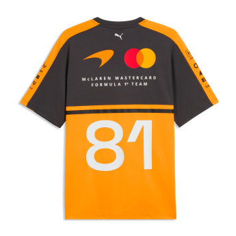 Mclaren Honda muška majica Oscar Piastri #81 official Teamline Replica F1 Team 2026