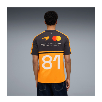Mclaren Honda muška majica Oscar Piastri #81 official Teamline Replica F1 Team 2026