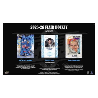 NHL boxovi NHL hokejske karte 2025-26 Upper Deck Flair Hockey Hobby Box