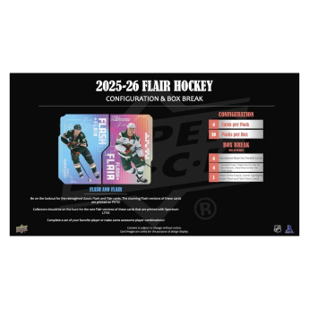 NHL boxovi NHL hokejske karte 2025-26 Upper Deck Flair Hockey Hobby Box
