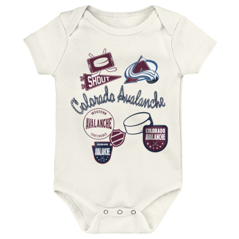 Colorado Avalanche dječji bodi Littlest Player 3Pk Creeper Se