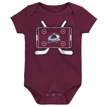 Colorado Avalanche dječji bodi Littlest Player 3Pk Creeper Se