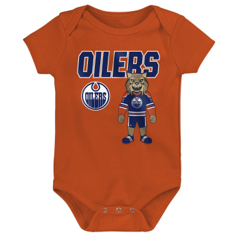 Edmonton Oilers dječji bodi Littlest Player 3Pk Creeper Se