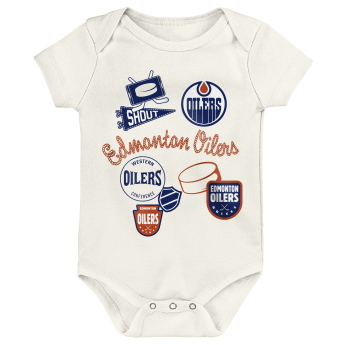 Edmonton Oilers dječji bodi Littlest Player 3Pk Creeper Se