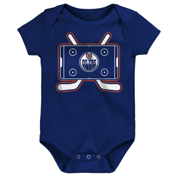 Edmonton Oilers dječji bodi Littlest Player 3Pk Creeper Se
