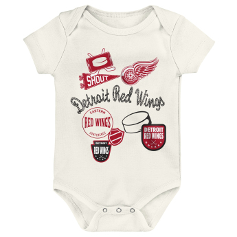 Detroit Red Wings dječji bodi Littlest Player 3Pk Creeper Se