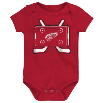 Detroit Red Wings dječji bodi Littlest Player 3Pk Creeper Se