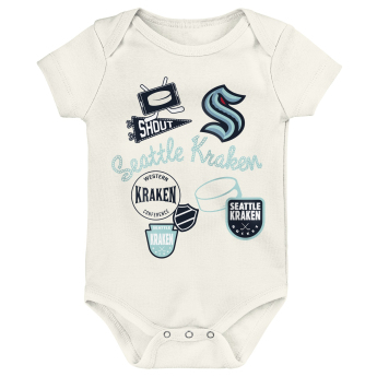 Seattle Kraken dječji bodi Littlest Player 3Pk Creeper Se