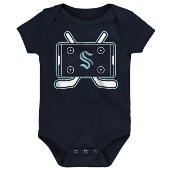 Seattle Kraken dječji bodi Littlest Player 3Pk Creeper Se