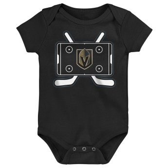 Vegas Golden Knights dječji bodi Littlest Player 3Pk Creeper Se