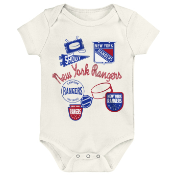New York Rangers dječji bodi Littlest Player 3Pk Creeper Se