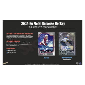 NHL boxovi NHL hokejske karte 2025-26 Upper Deck Skybox Metal Universe Hobby Box