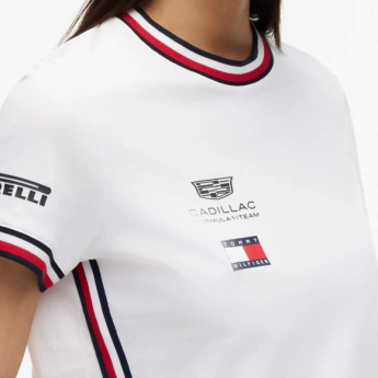 Cadillac F1 ženska majica official Teamline Replica white F1 Team 2026
