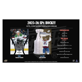 NHL boxovi NHL hokejske karte 2025-26 Upper Deck SPx Hockey Hobby Box