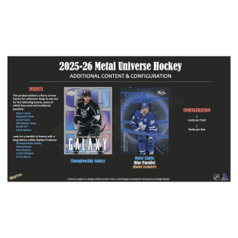 NHL boxovi NHL hokejske karte 2025-26 Upper Deck Skybox Metal Universe Blaster Box