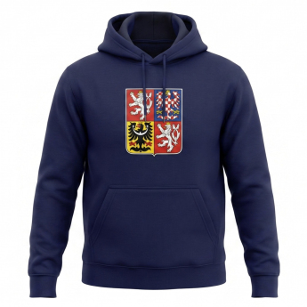 Hokejaške reprezentacije muška majica s kapuljačom Czech republic Emblem Navy