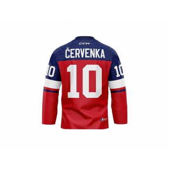 Hokejaške reprezentacije hokejaški dres Roman Červenka #10 CCM Fandres replica 2026 red