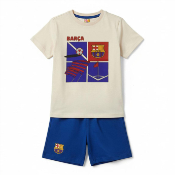 FC Barcelona dječja pidžama Short beige