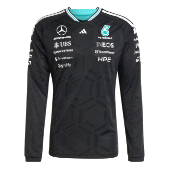 Mercedes AMG Petronas muška majica dugih rukava black official Teamline Replica F1 Team 2026